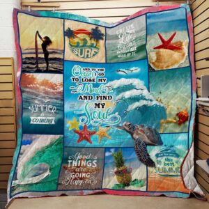 The Ocean Is Calling And I Must Go Quilt Hn060810  Quilt